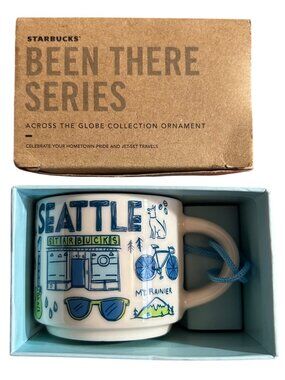 Starbucks Been There Series Seattle Ornament Mug 2oz Across The Globe Collection